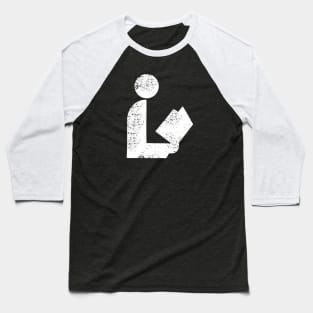 National Library Retro Symbol Baseball T-Shirt